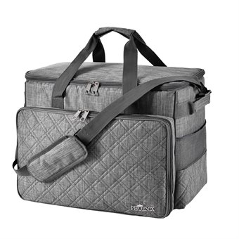 Phønix Symakinssvæska Grå Quild Design L46xH34x25 cm (innermått L42xH30xD21)