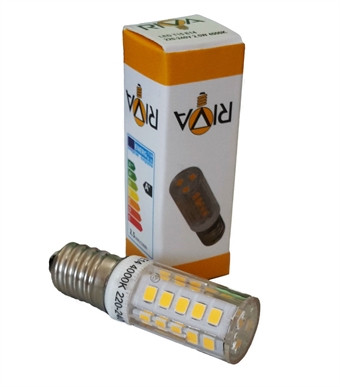 Lampe RIVA LED SKRUVFATTNING 16x58,5 E14 2,5W, 200 Lm, 4000K frekvens 50 Hz.