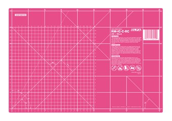 OLFA Skjæremåtte 45 x 60 cm x 2 mm ROSA Inch/Cm RM-IC-S/Pink