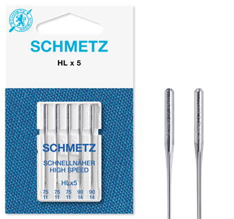 Schmetz HLx5 Quiltning maskin 75-90 3x75, 2x90