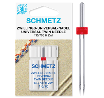 Schmetz tvillingnål 130/705 H, HAx1 ZWI 1,6mm/70