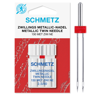 Schmetz tvillingnål metallic 2,5/80