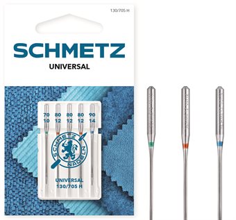 Schmetz universalnål 130/705 H VNS 70-90 3x80,x1x90 5-pack