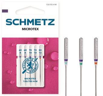 Schmetz microtex 130/705 H-M 60-80 2x60,2x70,1x80 5-pack