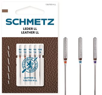 Schmetz lædernål 130/705 H LL VIS 80-100 2x80,2x90,1x100 5-pack