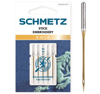 Schmetz broderi guld 130/705 H-ET 90 5-pack