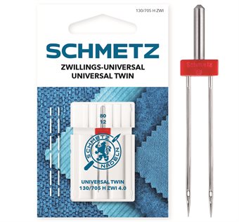 Schmetz tvillingnål 130/705 H, HAx1 ZWI 4,0mm/80