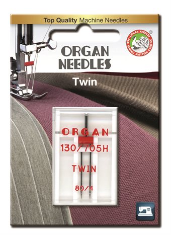Organ Needle tvillingnål 4,0 mm/80 1-pack