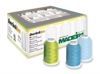 MADEIRA Overlockbox 3+1 Færg "Apple & Blue" 8990,9892,9320 Aerolock 1200M, Aeroflock 1000M