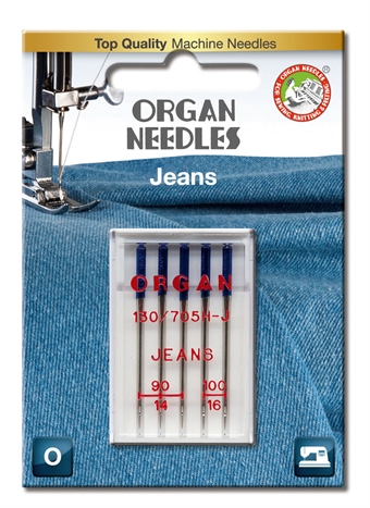Organ Needle Jeans 90-100 5-pack