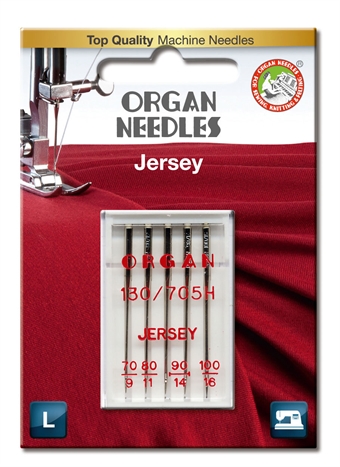 Organ Needle Jersey SUK 70-100 5-pack BALL POINT