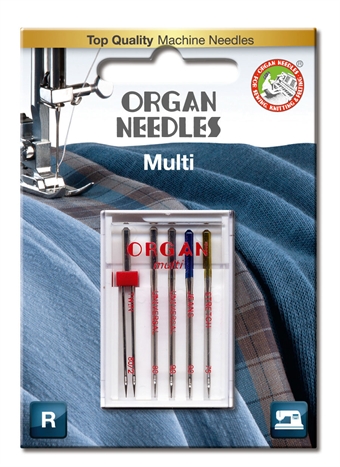 Organ Needle Multi boks Universal,jeans,stretch,tvilling