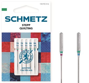 Schmetz Quilting nål 130/705 H-Q 75-90 3x75, 2x90 5-pack