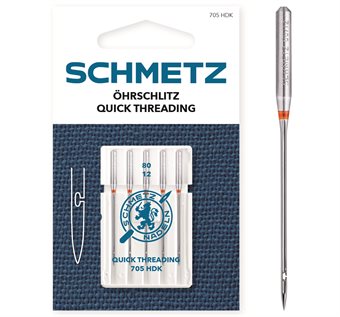 Schmetz 705 HDK VCS snabbpåtrædning 80/12 5-pack