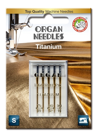 Organ Needle Titanium 75-90 5-pack