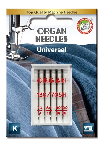 Organ Needle 70-90 5-pack UNIVERSAL